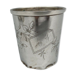 Timbale argent 54 grammes - monogramme