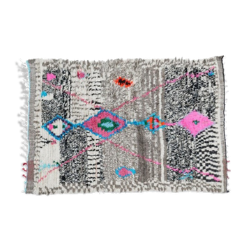 Colorful Berber carpet 229 x 138cm