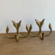 Brass wall coat rack