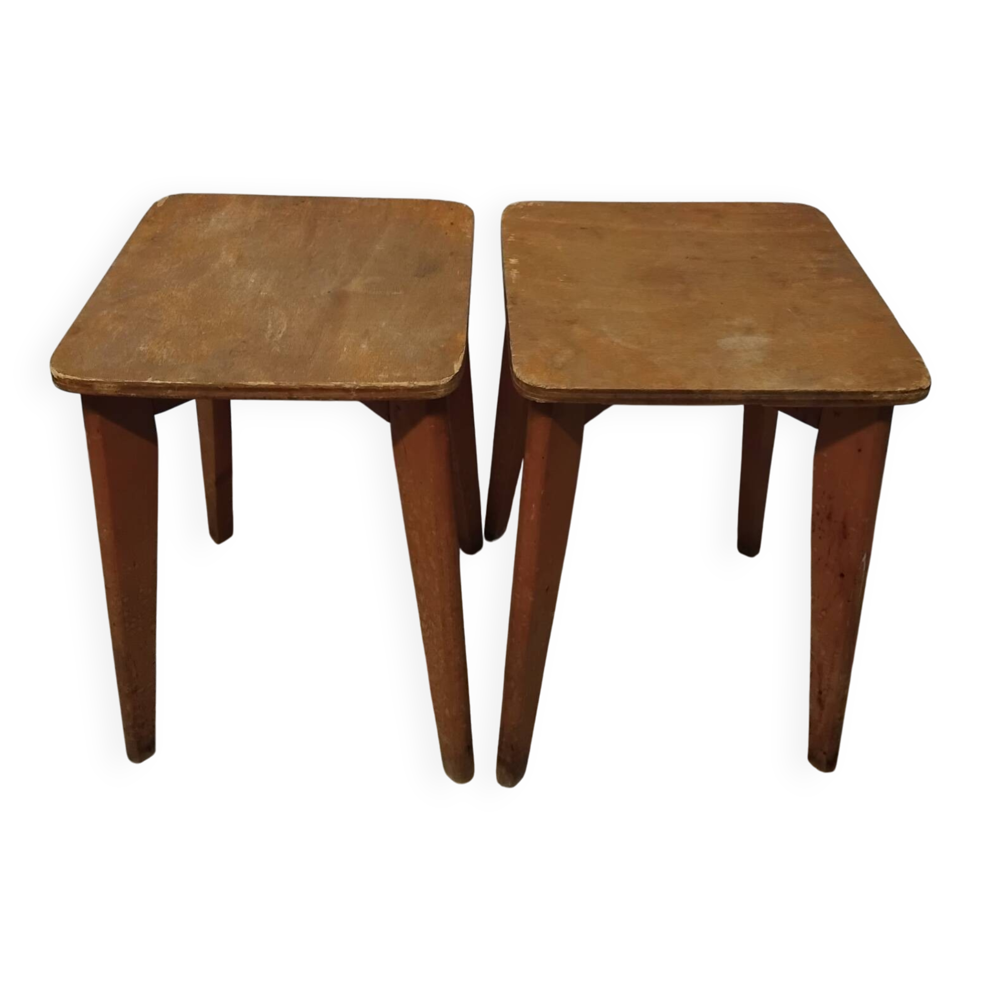 Pair of wooden stools