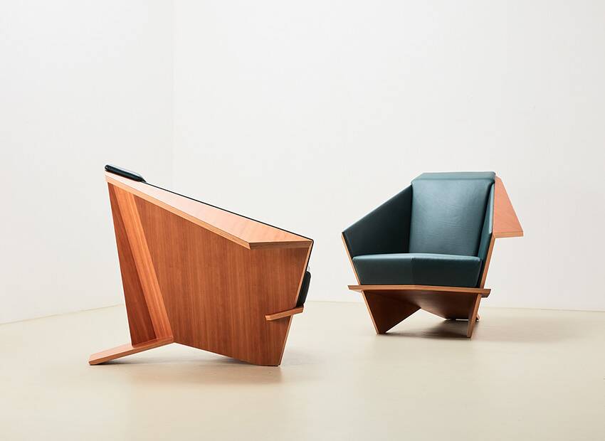 Frank Lloyd Wright Pair of Taliesin 1 Lounge Chairs for Cassina 1949/2018