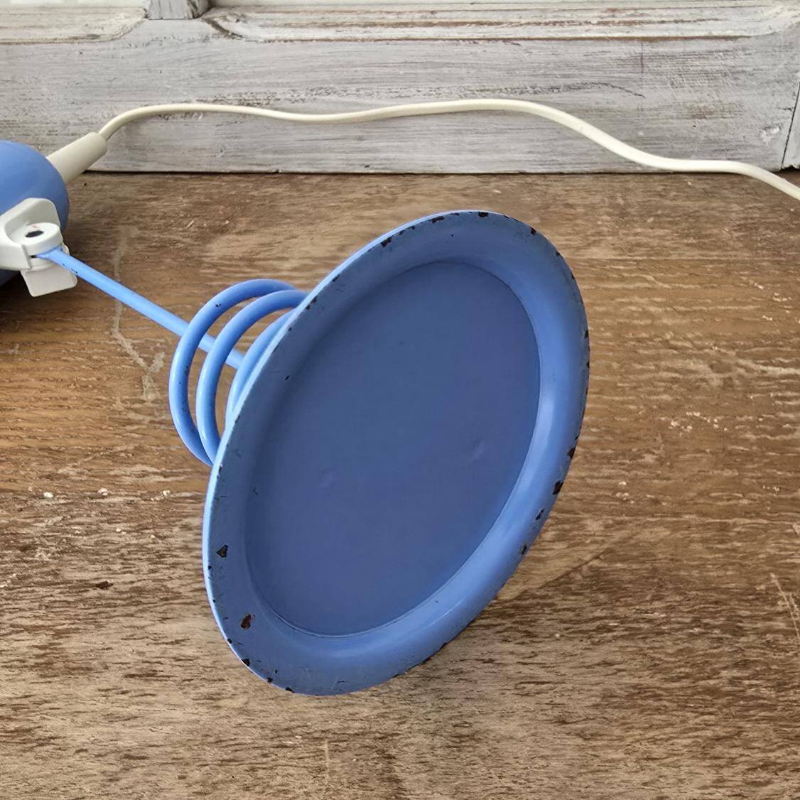 Space Age lamp in blue metal – 70s