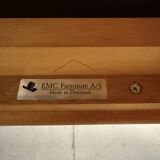 EMC Furniture teak highback easy chair & footstool Denmark 1970’s