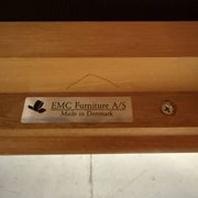 EMC Furniture teak highback easy chair & footstool Denmark 1970’s