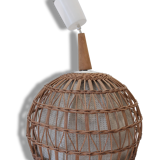 Boulle rattan chandelier