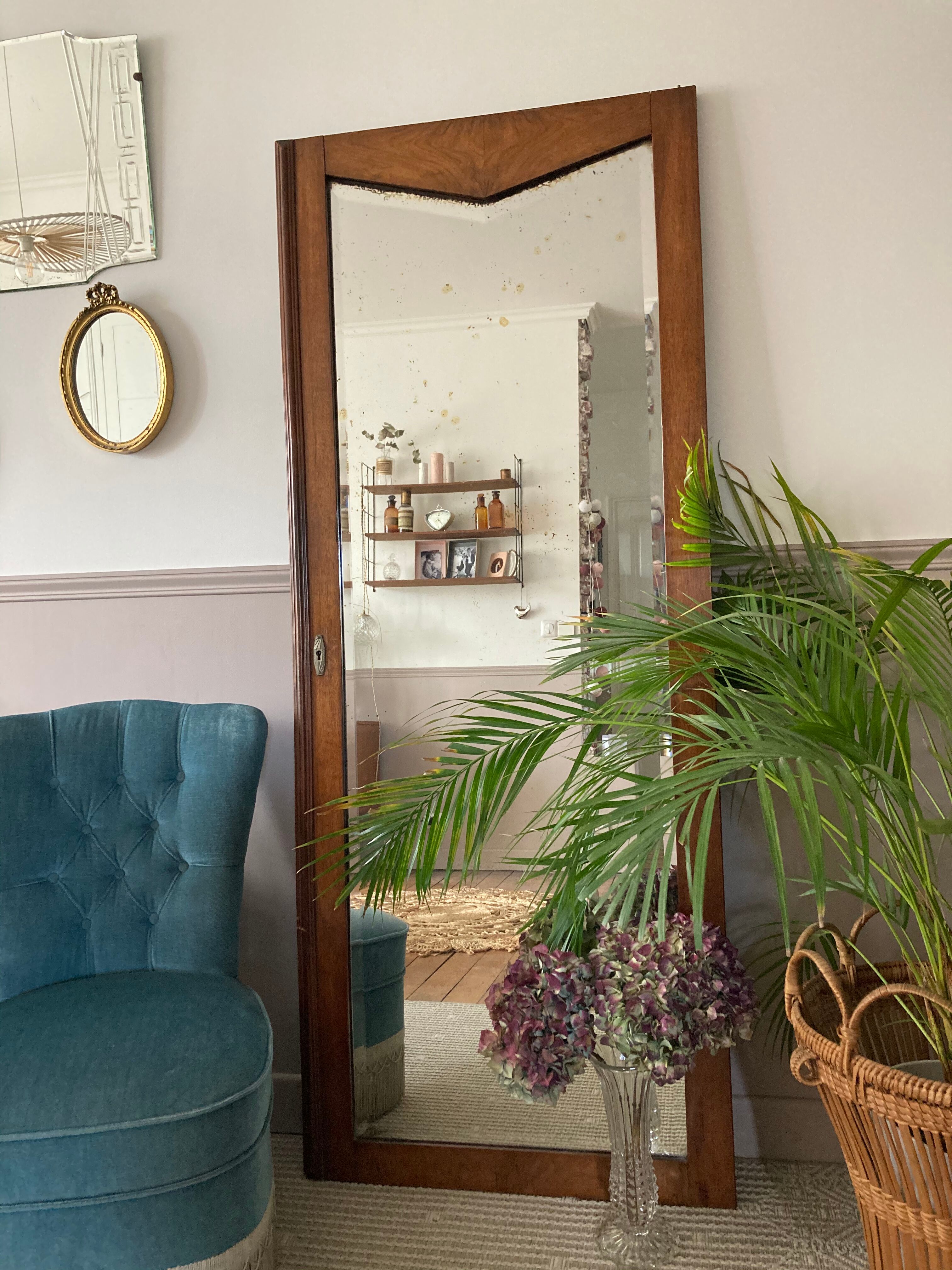 Mirror art deco vintage 167cm