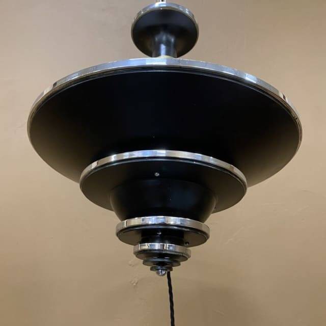 Vintage Art Deco ceiling light by Georges Halais, 1930.