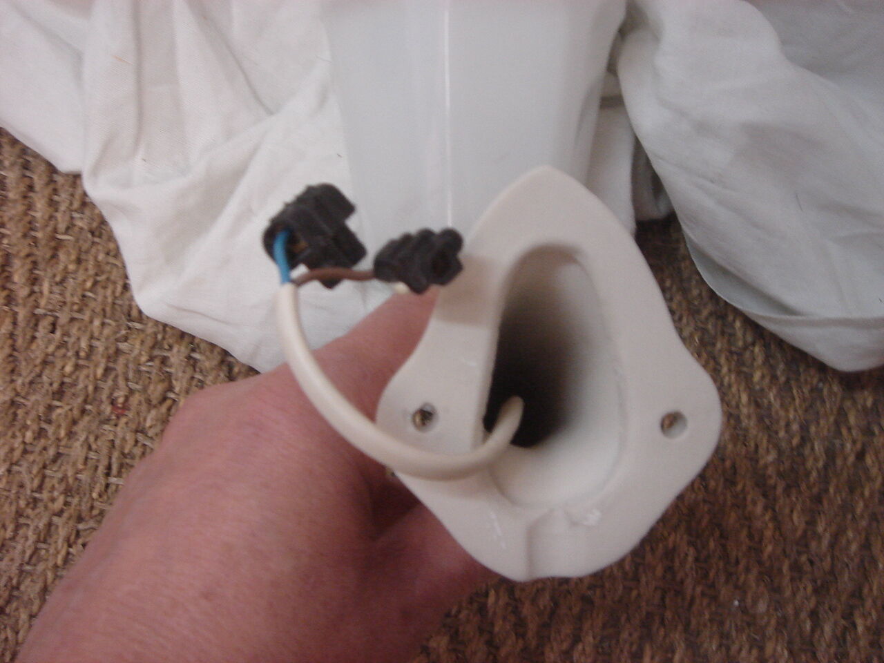 Pair of art deco 1920/30 white ceramic