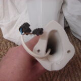 Pair of art deco 1920/30 white ceramic