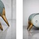 Mid-Century Modern Italian Turquoise Streamline Sideboard in Birch, 1960s
