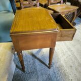 Series of 4 solid teak bedside tables circa 1980