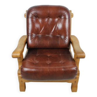 Fauteuil en bois, Pays-Bas 1960-1970