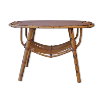 Table basse en rotin