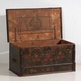 Antique folk art style trunk (1838) #46