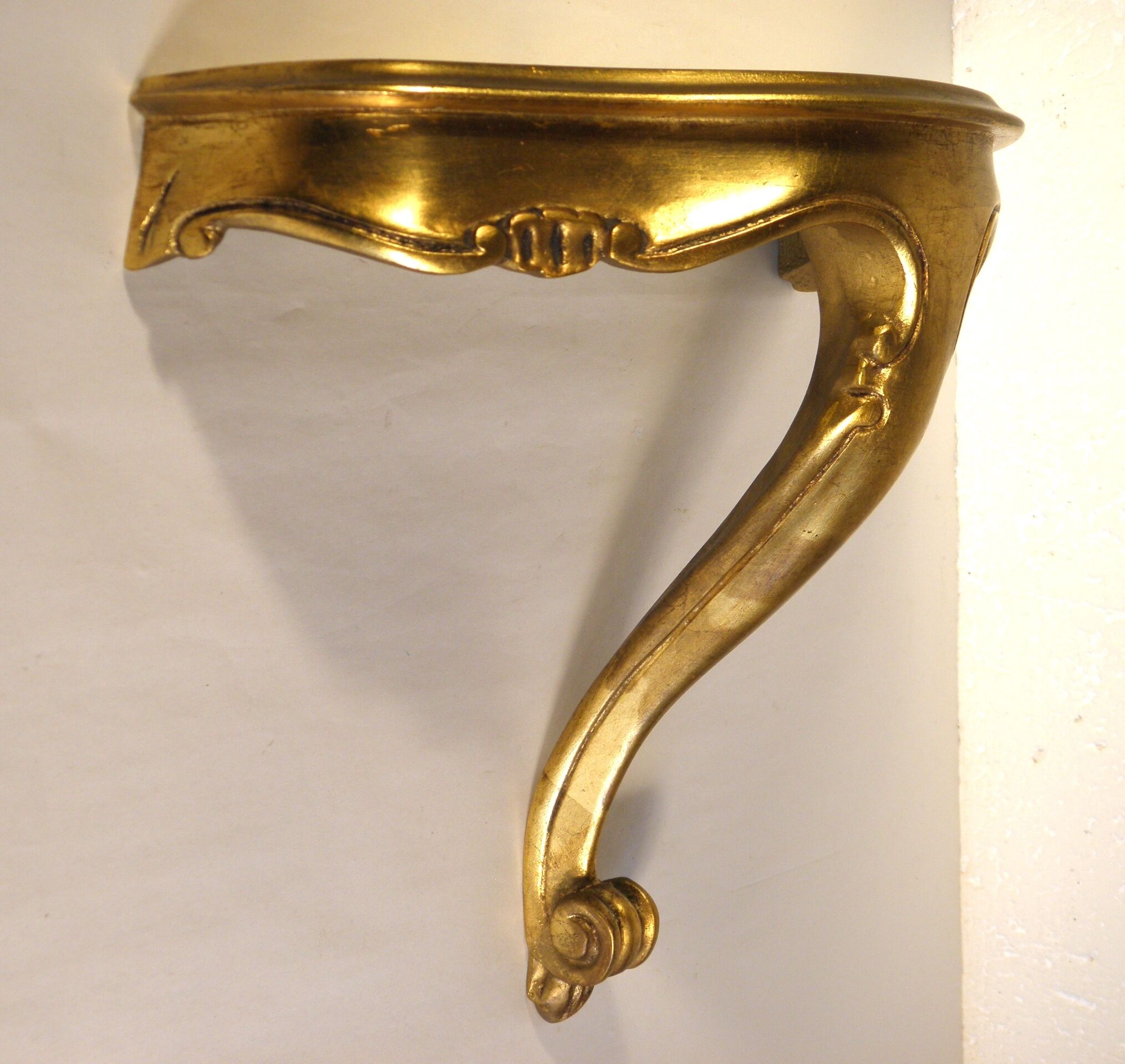 Wall console gilded 35 cm