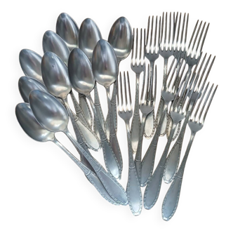 Antique cutlery set for 22 place settings