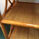 SHELF in RATTAN and WICKER 80s