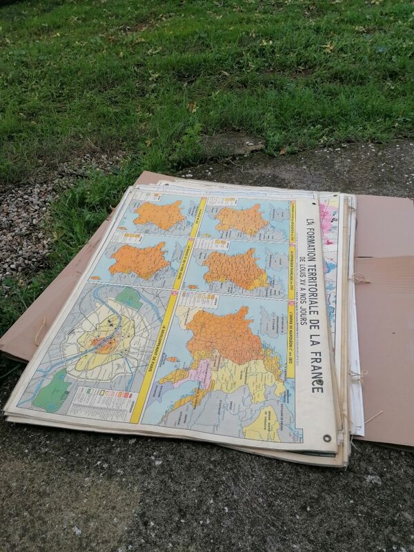 Ancienne carte scolaire MDI / Formation territoriale de la France