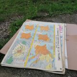 Ancienne carte scolaire MDI / Formation territoriale de la France