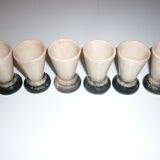 Lot de 6 verres en grès