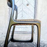 Lot de quatre chaises Baumann Bémole "traineau"
