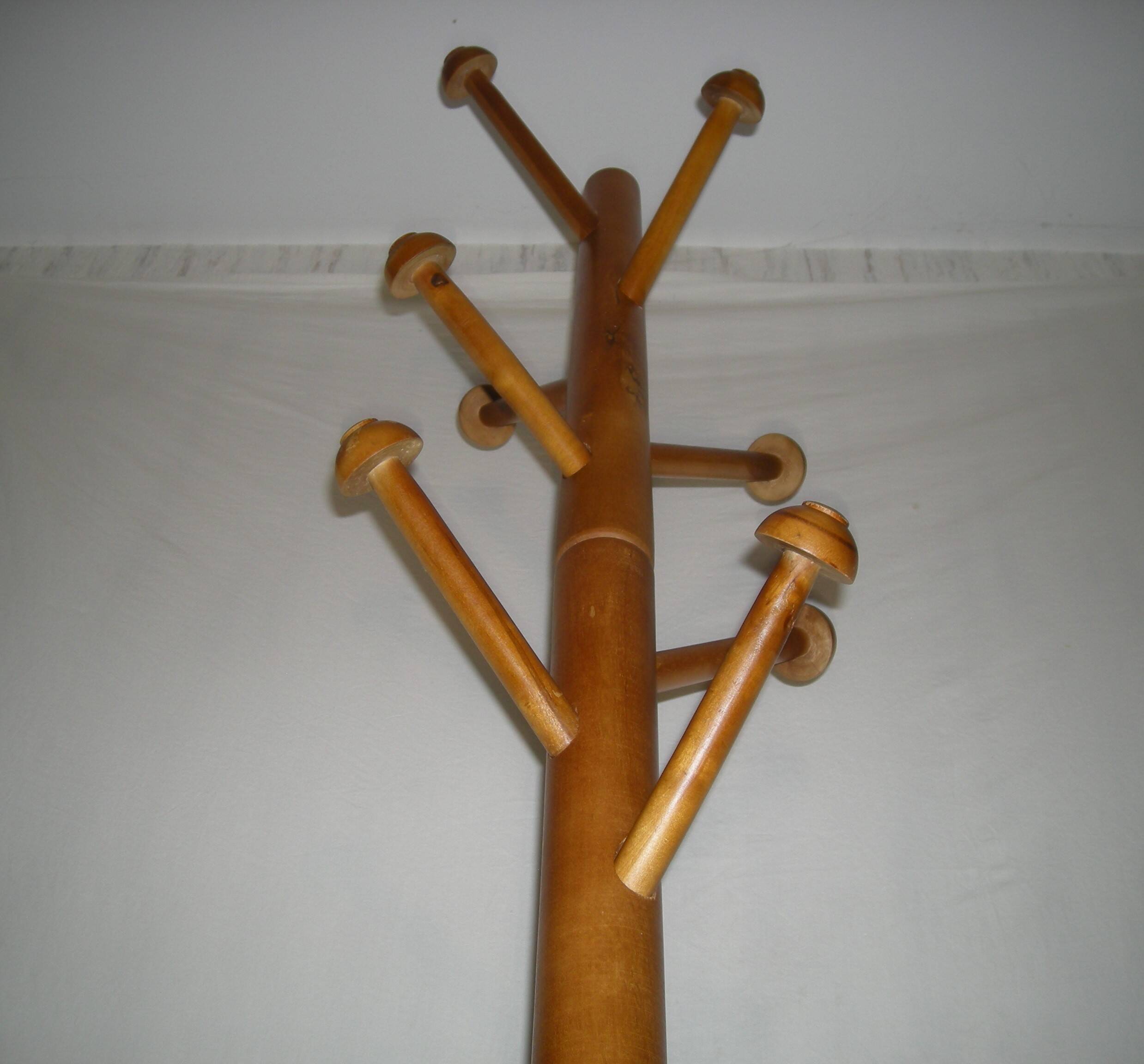 80s floor coat rack