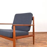 Mid-century Danish teak lounge chair by Grete Jalk of France & Søn, 1960s.