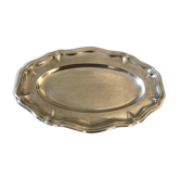 Plat ovale Ercuis métal argenté