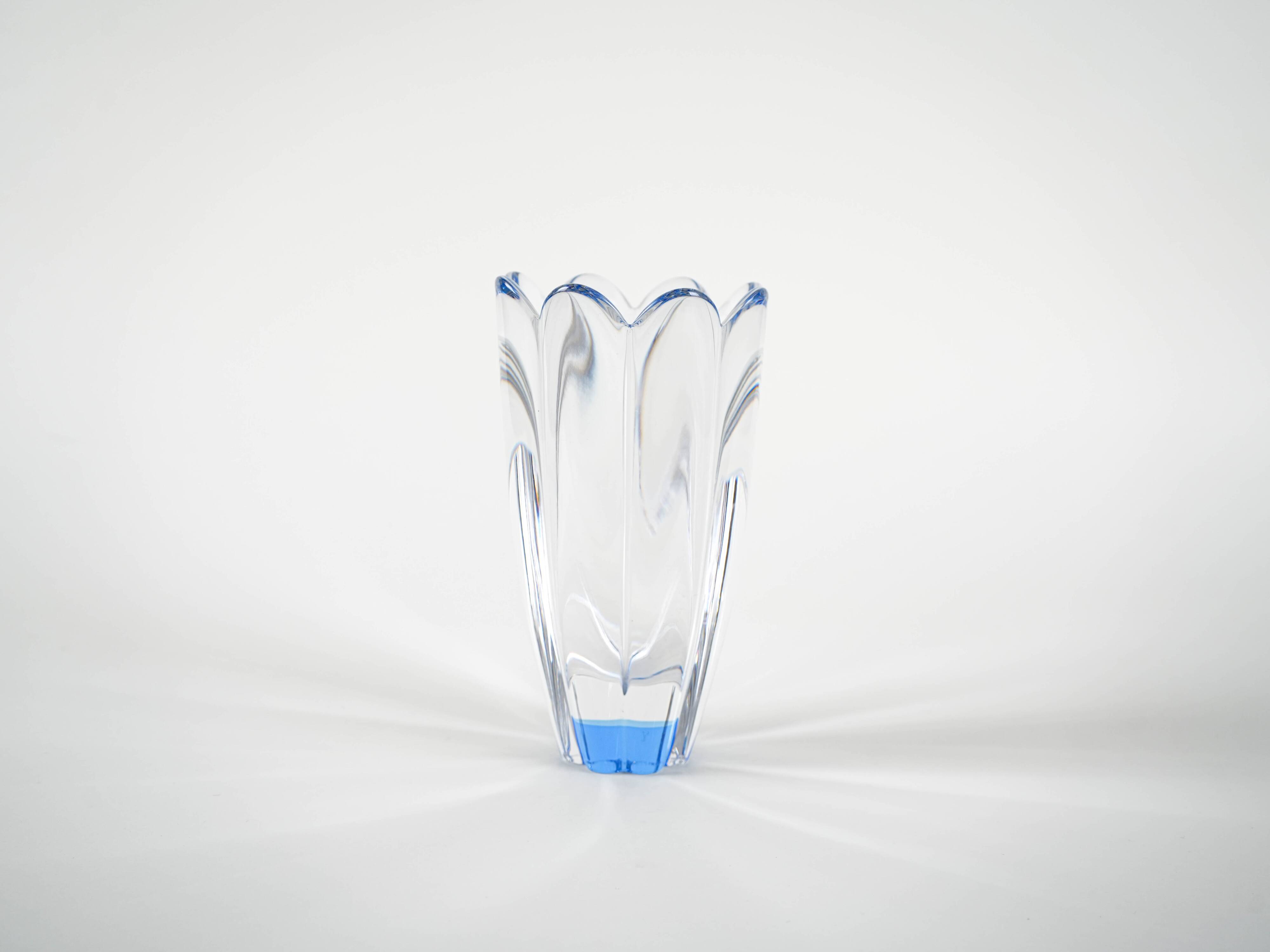 Mayflower glass vase, Swedish design, 1960s, designer: Jan Johansson, manuf