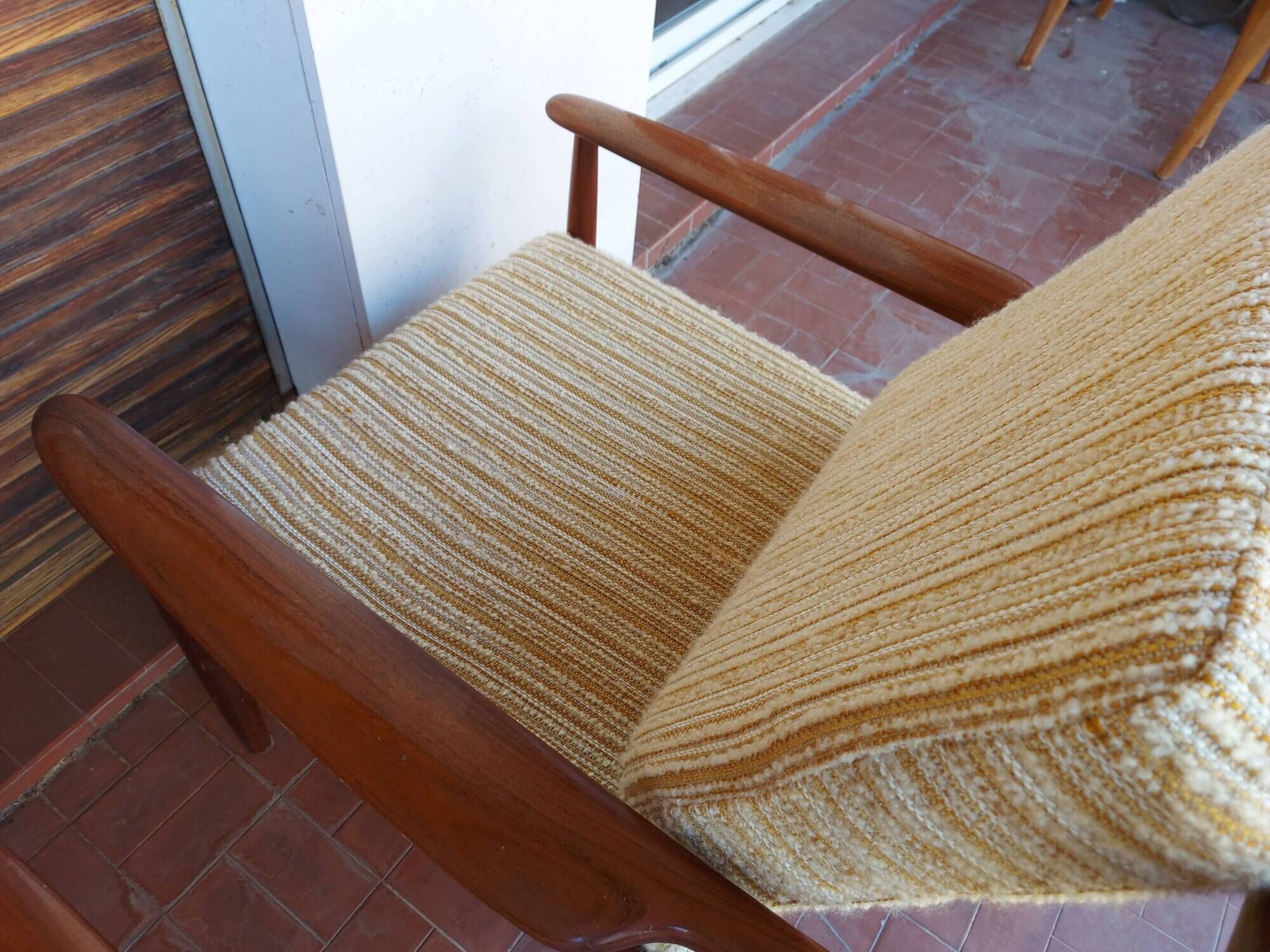Scandinavian armchair Grete Jalk in teak, 50