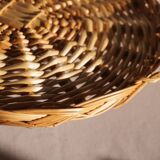 Wicker tray with handles