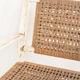 Set of vintage wooden and woven rope armchairs with a matching table. Spain, 1960s.