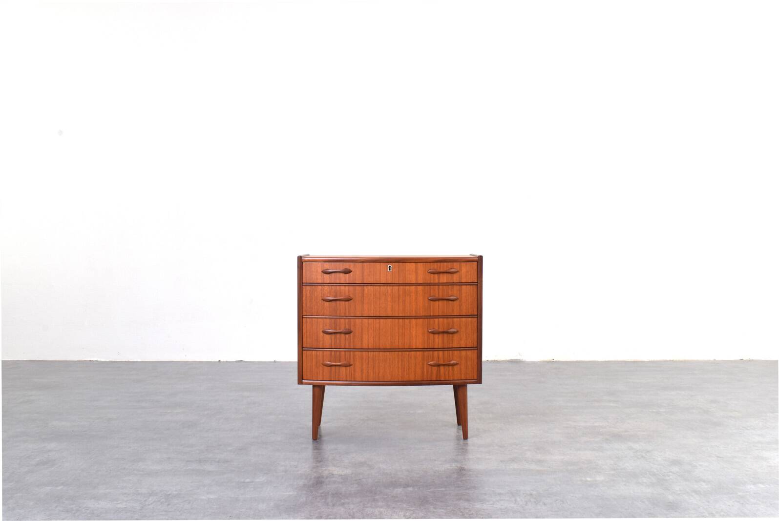 Mid Century Norwegian Teak Chest Of Drawers By Brødrene Blindheim For Sykky