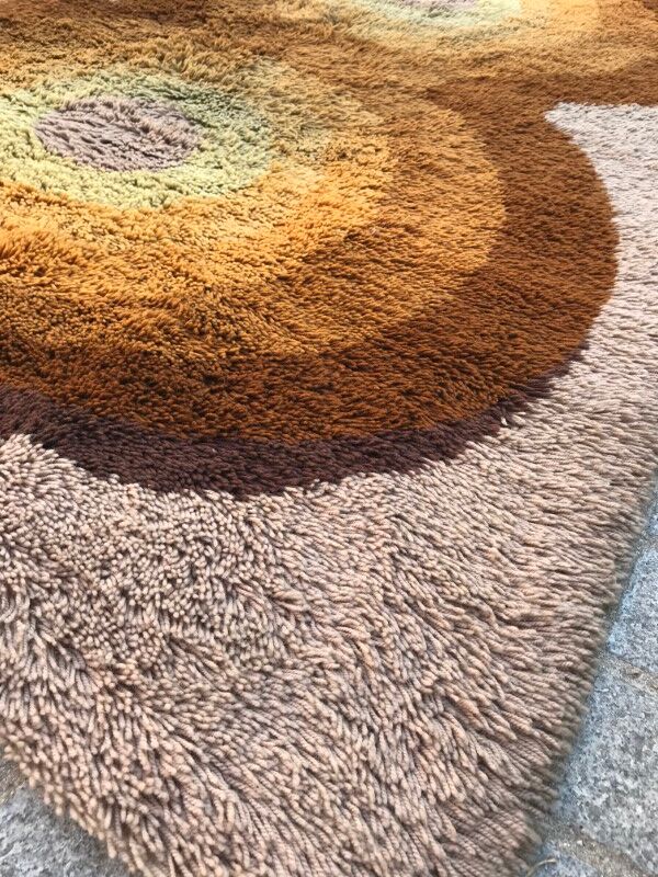 Carpet vintage years 60-70 mechanics 150 X 215 CM
