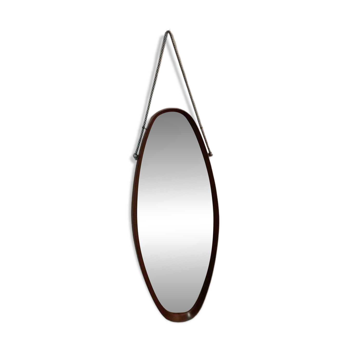 Vintage oval mirror, 1960s