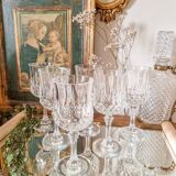 6 large stemmed glasses, Arques crystal, Longchamp model