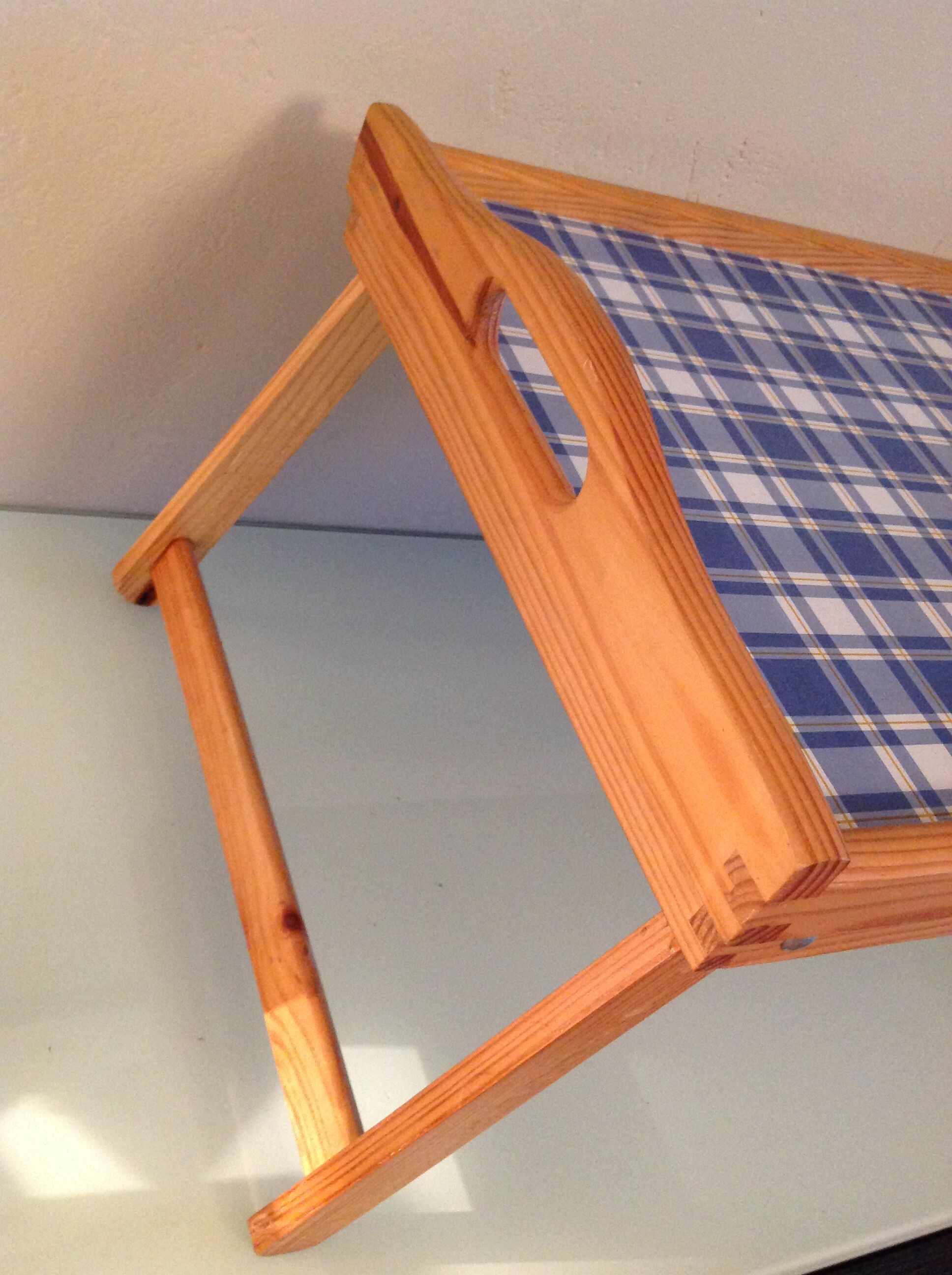 Pine breakfast tray / vintage 60s-70s