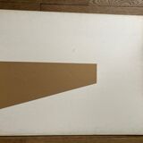 Carton old beer lithographic amos biere de metz 50 x 65