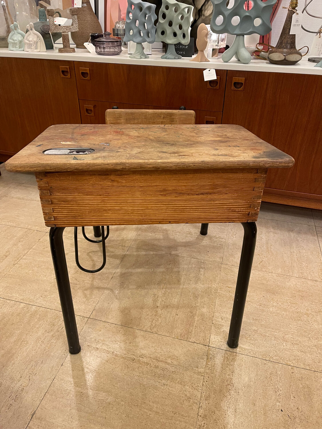 Vintage school desk – DeLagrave Paris, 1950