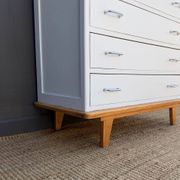 Compass leg chest of drawers