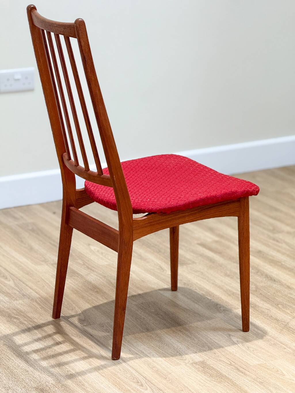 A Set Of Six Danish Dining Chairs (Original Condition And Uphosltery)