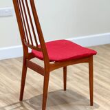 A Set Of Six Danish Dining Chairs (Original Condition And Uphosltery)
