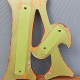 Letter of A wooden sign
