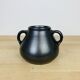 Black ceramic vase from the 1950s.