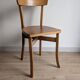 Vintage bistro chair in patinated blonde beech