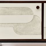 Sideboard with Hand-Made Relief, 1960s.