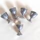 Lot de 5 coquetiers en aluminium années 30