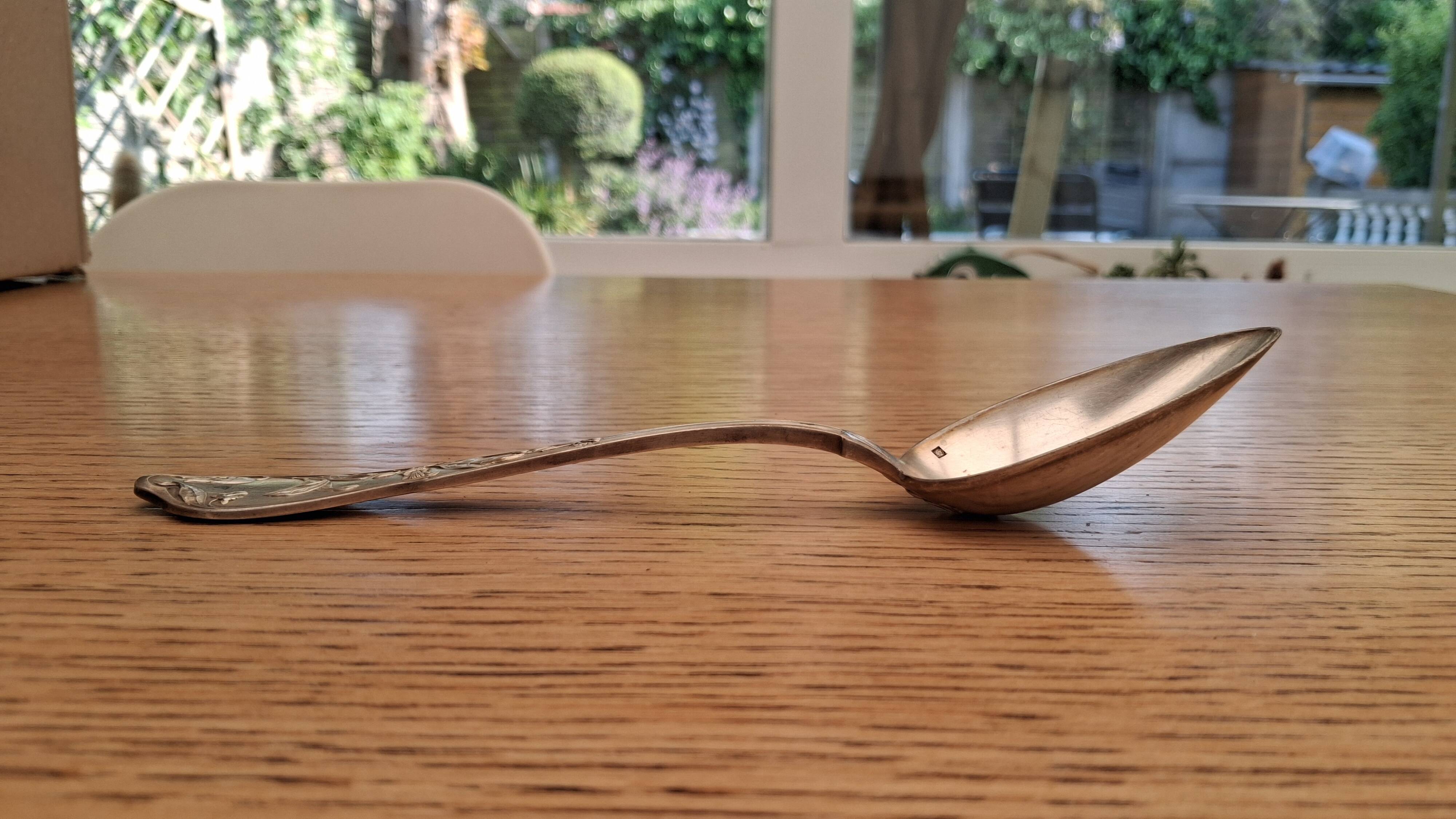 Large Art Nouveau Boulenger cocoa spoons