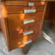1950s executive desk with glass protection
