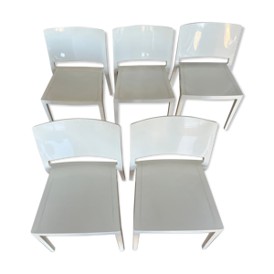 Lot 5 chaises Lizz de Piero Lissoni, kartell